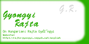 gyongyi rajta business card